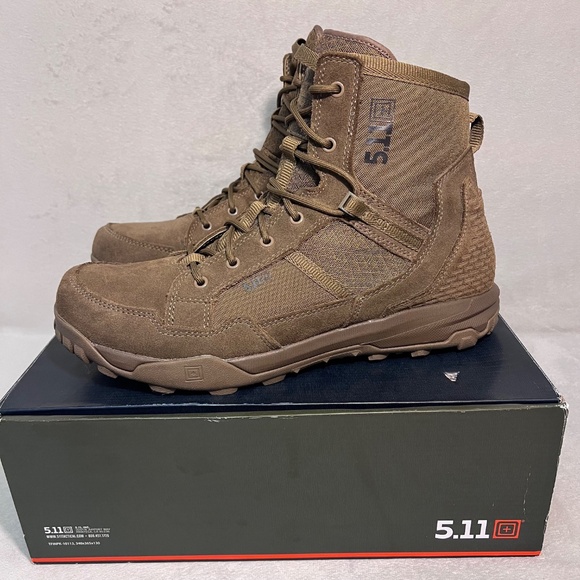 5.11 Tactical A/T 6-Inch Non-Zip Boots, Style 12440 Dark Coyote Size 14.0 R - Picture 6 of 9